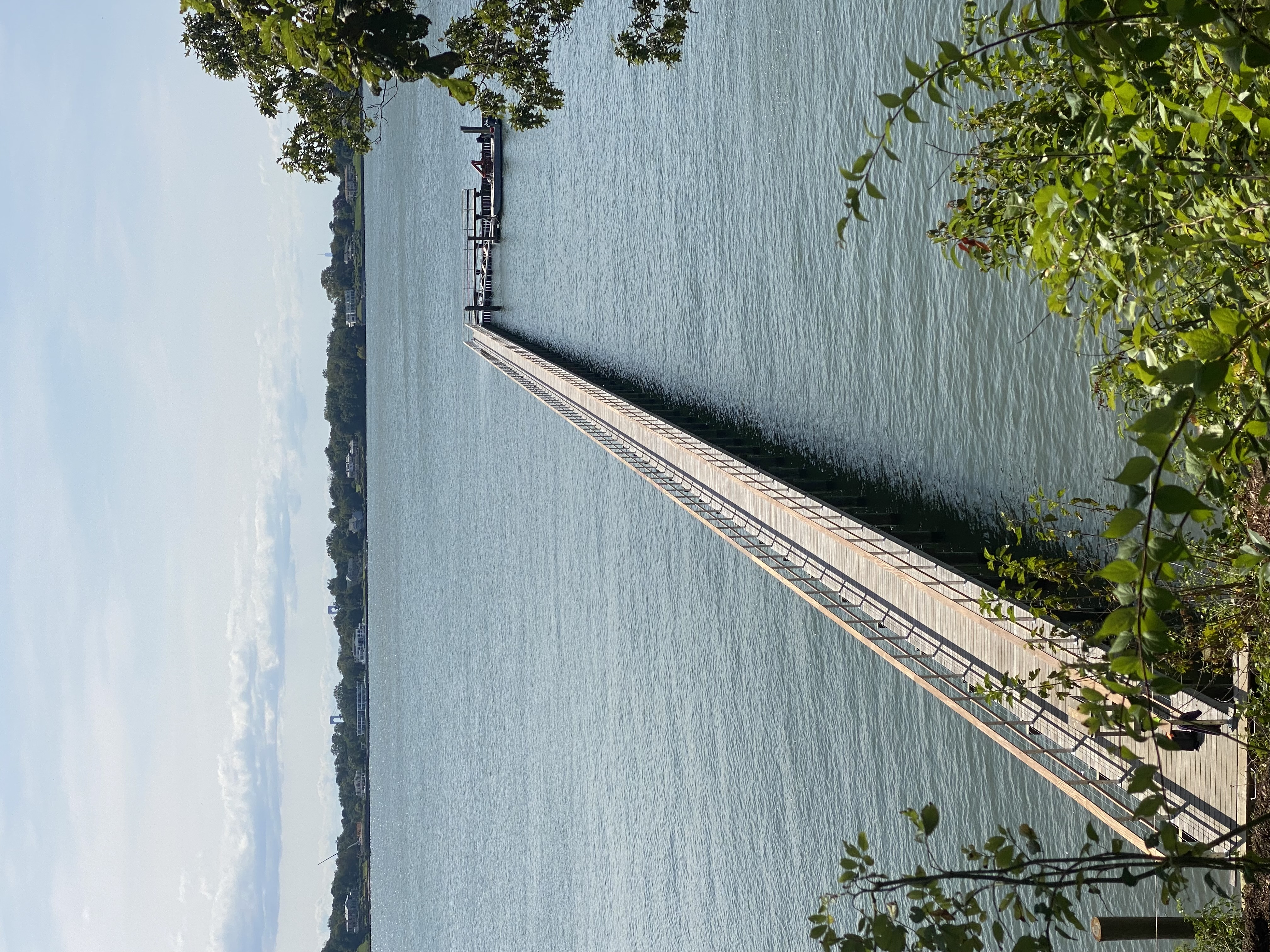 dock with boat lifts under construction